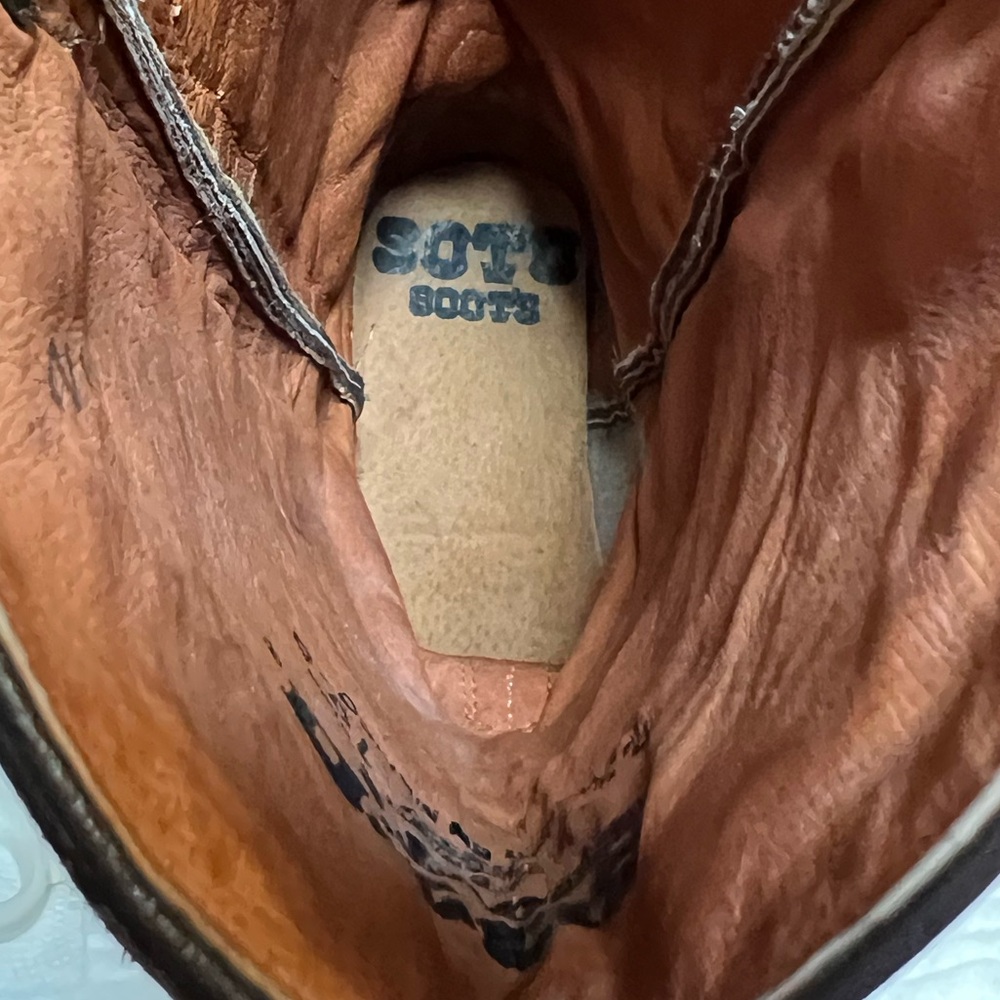 Soto Pre-Owned Great Condition Women’s Size 10.5 Embroidered Leather Boots - Picture 2 of 11